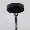 Black Luxury Crystal Chandelier Modern Chandeliers Lights Fixture Hanging Pendant Light Fixture for Dining Room Bedroom Living Room Dia 19.7 Inch-Blac