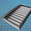 INO Design 96inch Oval Poker Table Detachable Armrest Chip Tray Blue Speed Cloth Surface Stainless Steel Pedestal Base