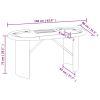 10-Player Poker Table with Chip Tray Blue 63"x31.5"x29.5"