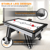 Air Hockey Table, 72" Indoor Hockey Table for Kids and Adults, LED Sports Hockey Game with 2 Pucks, 2 Pushers, and Electronic Score System