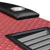 96 inches Poker Table Model 18755 Red with Cup Holders and Chips Tray