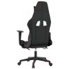 Massage Gaming Chair with Footrest Black&Red Faux Leather
