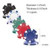 11.5g Poker Chip Set for Texas Holdem with Aluminum Case Clay Poker Chips Set